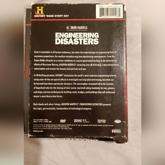 MODERN MARVELS: ENGINEERING DISASTERS DVD box set used. - Picture 2 of 5